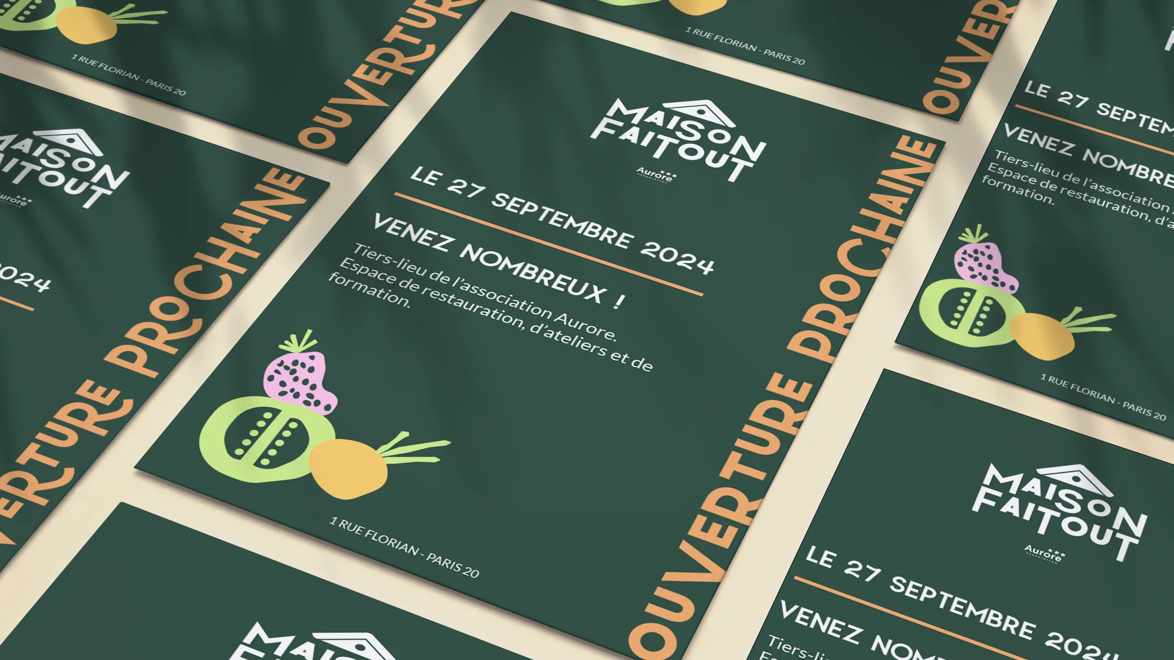 Maison Faitout — flyers d'ouverture du tiers-lieu