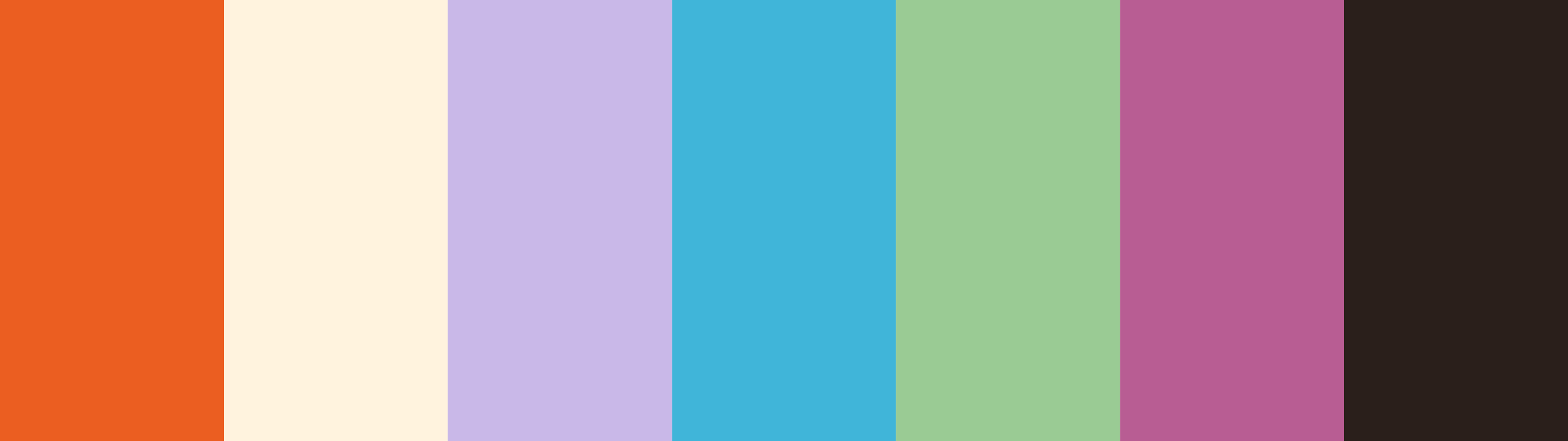Palette Giant : Orange Tigre, Meringue Citron, Pervenche, Turquoise, Porcelaine Verte, Rose Pétale et Grain de Café